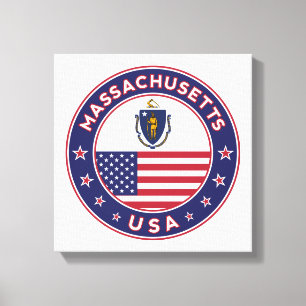 Massachusetts, Verenigde Staten, Massachusetts pos Canvas Afdruk