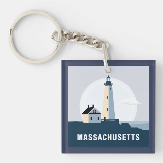Massachusetts, Verenigde Staten Sleutelhanger (voorkant)