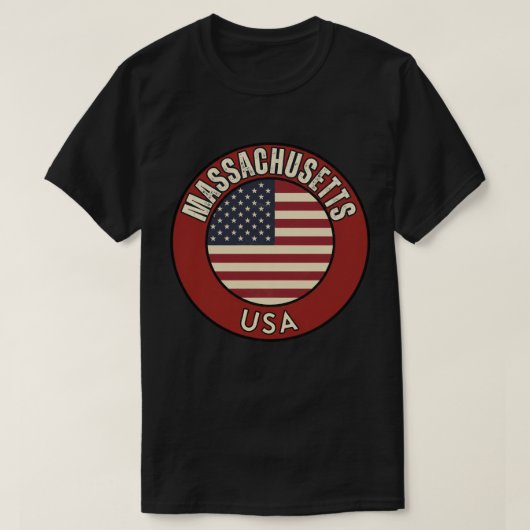 Massachusetts Verenigde Staten van Amerika T-shirt (Design voorkant)