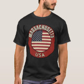 Massachusetts Verenigde Staten van Amerika T-shirt (Voorkant)