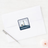 Massachusetts, Verenigde Staten Vierkante Sticker (Envelop)