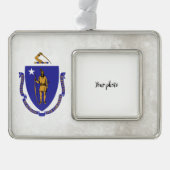 Massachusetts Verzilverd Omlijst Ornament (Voorkant)