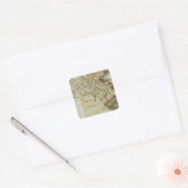 Massachusetts Vierkante Sticker (Envelop)