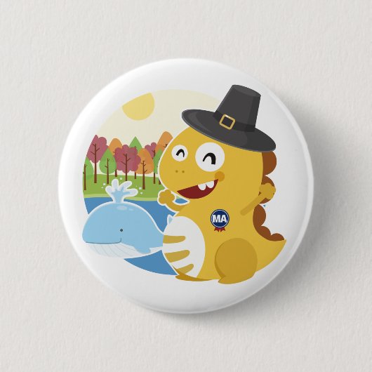 Massachusetts VIPKID Button (Voorkant)