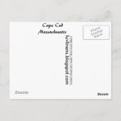 Massachusetts, Vissen Shanty, Cape Cod Briefkaart (Achterkant)
