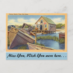 Massachusetts, Vissen Shanty, Cape Cod Briefkaart