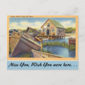 Massachusetts, Vissen Shanty, Cape Cod Briefkaart (Voorkant)