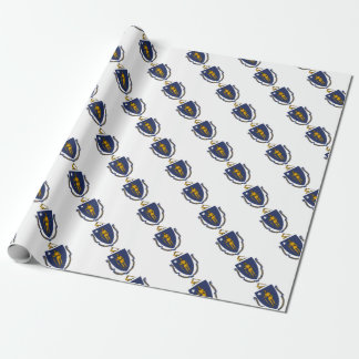 Massachusetts vlag cadeaupapier