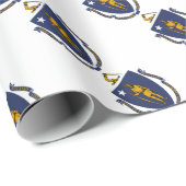 Massachusetts vlag cadeaupapier (Rol Hoek)
