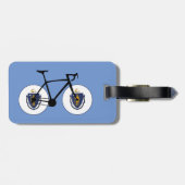 Massachusetts Vlag Fietsen Bagagelabel (Achterkant horizontaal)