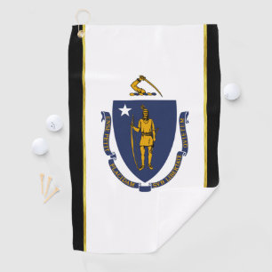Massachusetts vlag golfhanddoek