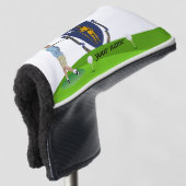 Massachusetts vlag golfheadcover (3/4 voorkant)