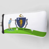 Massachusetts vlag golfheadcover (Voorkant)