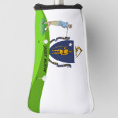 Massachusetts vlag golfheadcover (Draai 90)