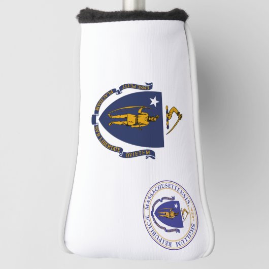 Massachusetts vlag golfheadcover (Draai 90)