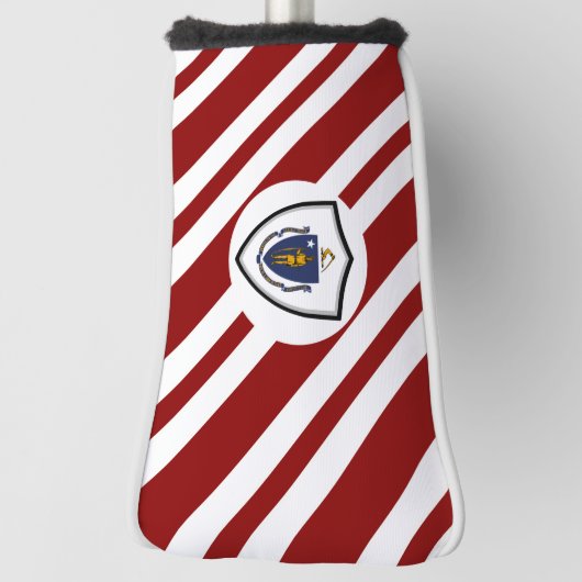 Massachusetts vlag golfheadcover (Draai 90)