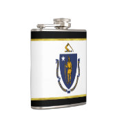 Massachusetts vlag heupfles (Rechts)