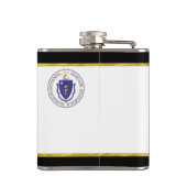 Massachusetts vlag heupfles (Achterkant)