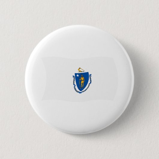 Massachusetts Vlag Knop Ronde Button 5,7 Cm (Voorkant)