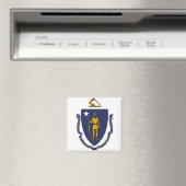 Massachusetts vlag magneet (Insitu (Vaatwasser))