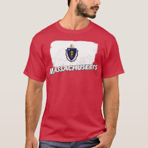Massachusetts vlag t-shirt