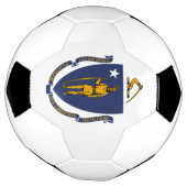 Massachusetts vlag voetbal (Gedraaid)
