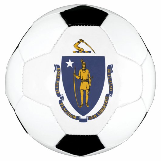 Massachusetts vlag voetbal (Voorkant)