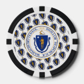 Massachusetts Vlag & Zegel, Massachusetts Poker Chips (Voorkant)