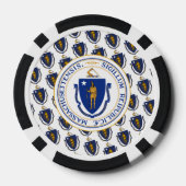 Massachusetts Vlag & Zegel, Massachusetts Poker Chips (Achterkant)