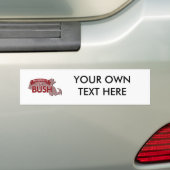 MASSACHUSETTS VOOR BUSH -.png Bumpersticker (Op auto)