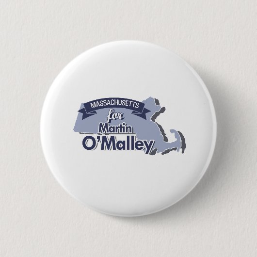 Massachusetts voor Martin O'Malley Ronde Button 5,7 Cm (Voorkant)