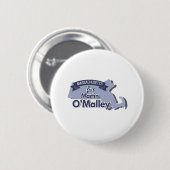 Massachusetts voor Martin O'Malley Ronde Button 5,7 Cm (Voorkant /achterkant)
