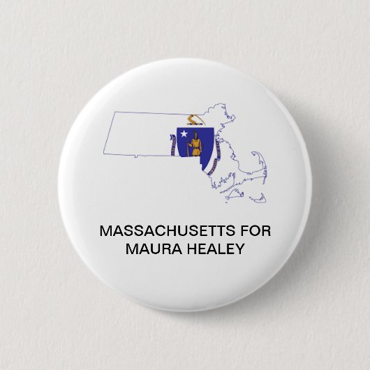 MASSACHUSETTS VOOR Maura Healey GOVERNOR Button (Voorkant)