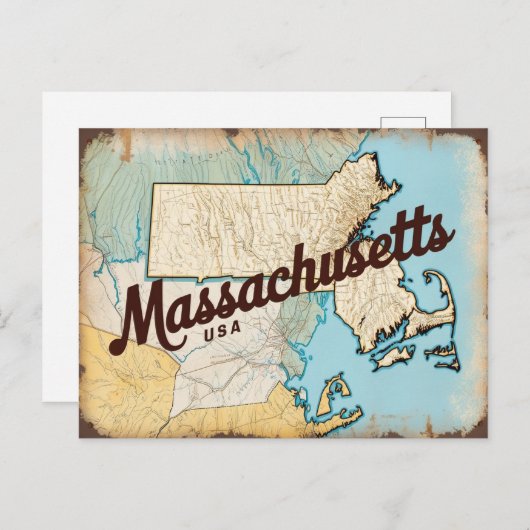 Massachusetts, VS Briefkaart (Voorkant / Achterkant)
