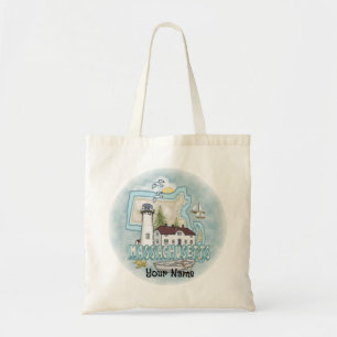 Massachusetts Vuurtoren Tote Bag