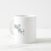 Massachusetts Waterverf schilderen Koffiemok (Voorkant links)