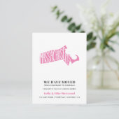 MASSACHUSETTS We hebben het nieuwe adres Nieuwe St Briefkaart (Staand voorkant)