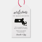 Massachusetts Weddenschap Welkom Cadeaulabel (Voorkant)