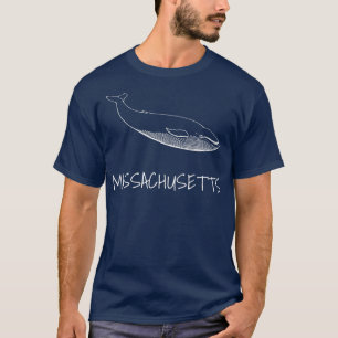 MASSACHUSETTS Whale Watching Whale-offertes T-shirt