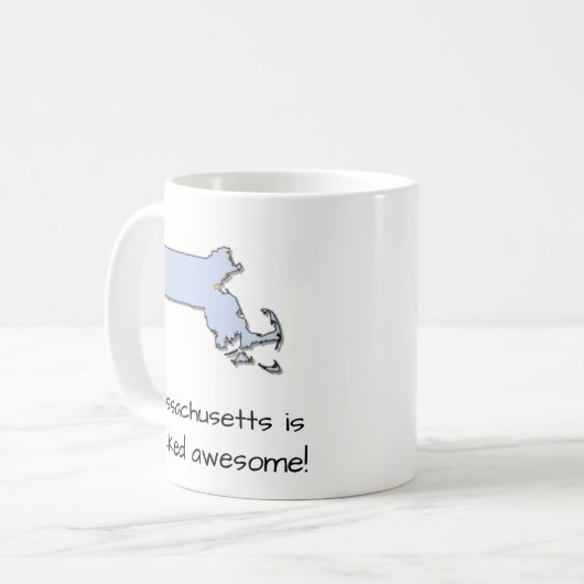 massachusetts wordt geweldige geschopt . koffiemok (Voorkant links)