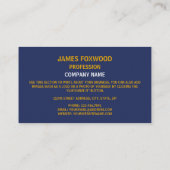 Massachusetts Zegel, Zegel van Massachusetts Visitekaartje (Achterkant)