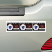 Massachusetts Zombie Hunting Permit Bumpersticker (Op auto)