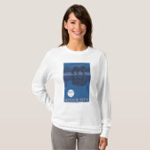 MassachusettsBear in het motorlicht T-shirt (Voorkant volledig)
