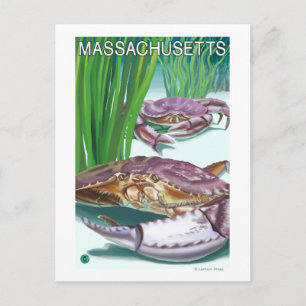 MassachusettsCrab en Fisherman Briefkaart