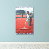 MassachusettsCranberry Bog Harvest Canvas Afdruk (Insitu (Houten vloer))