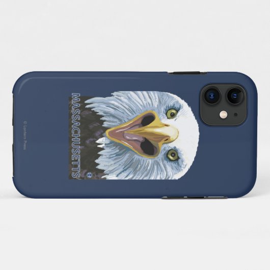 MassachusettsEagle Up Close Case-Mate iPhone Case (Achterkant (horizontaal))