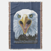 MassachusettsEagle Up Close Deken (Voorkant Verticaal)