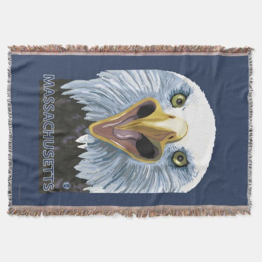 MassachusettsEagle Up Close Deken (Voorkant)
