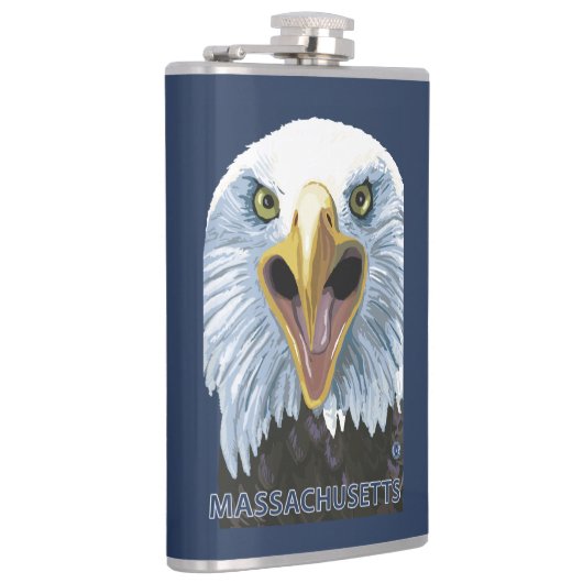 MassachusettsEagle Up Close Heupfles (Rechts)
