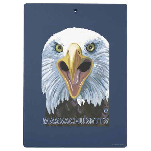 MassachusettsEagle Up Close Klembord (Achterkant)
